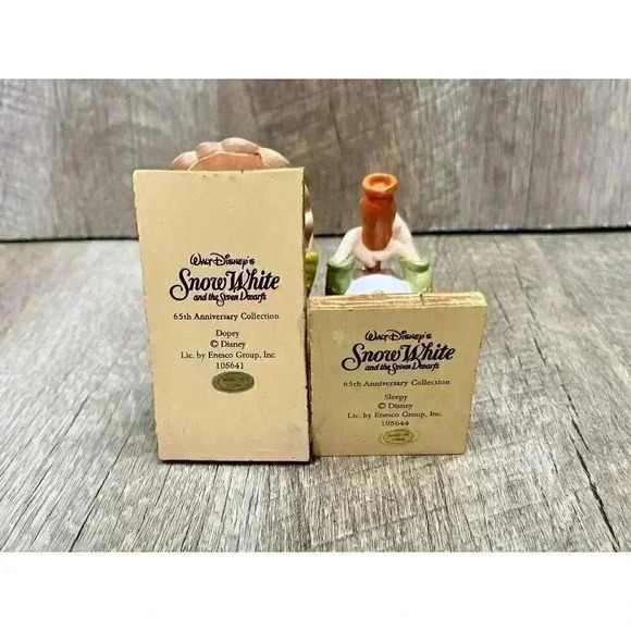 Dopey & Sleepy Lot Snow White & The Seven Dwarfs Disney Figure 65th Anniversary - Picture 7 of 8